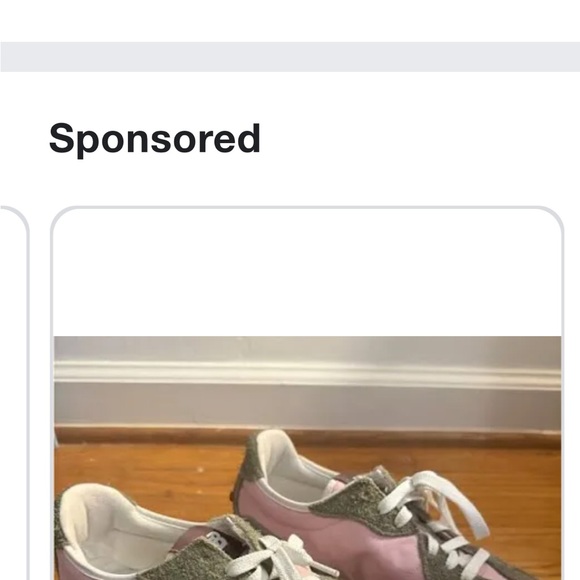 New Balance Women's Pink and Green Sneakers 327 - Size 6.5 - Picture 3 of 9